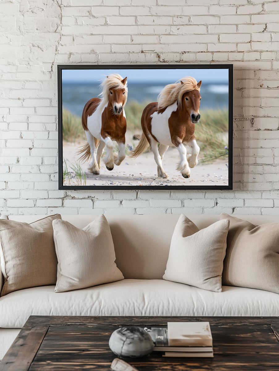 Running Ponies Photography Poster. room preview