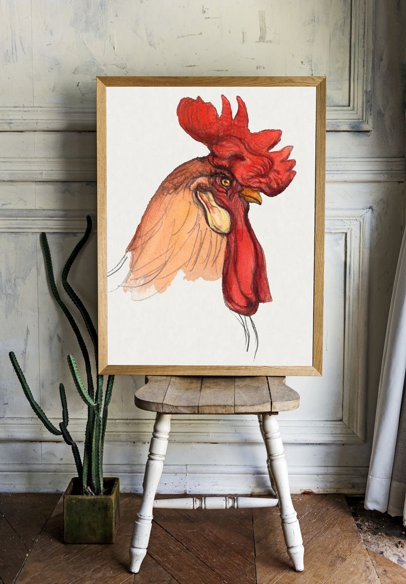 Head Rooster (ca. 1900) Samuel. room preview