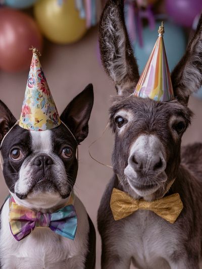 Party Pets Portrait Poster.