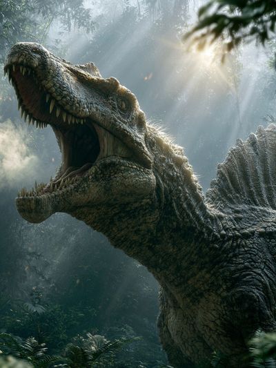 Roaring Spinosaurus Jungle Poster.