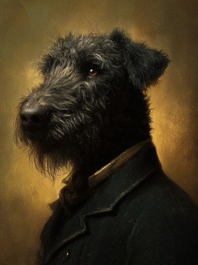 Scottish Terrier Portrait Print.