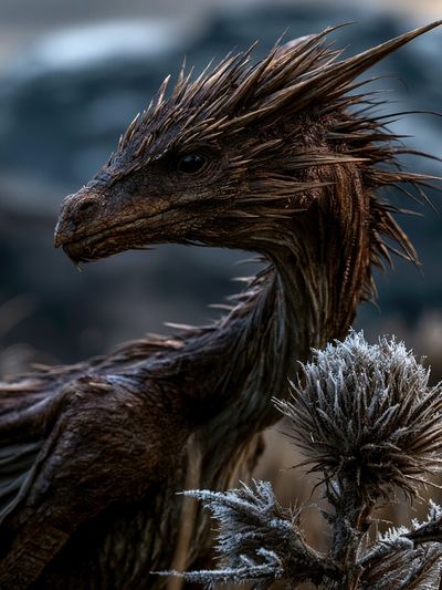 Dragon Portrait Photography Poster.