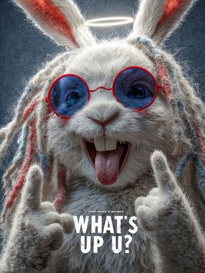 Cool Bunny Typography Poster.