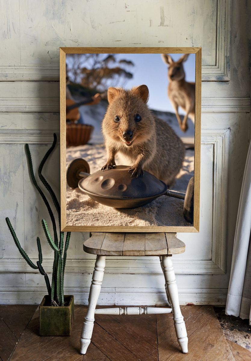 Quokka Beach Jam Session Poster. room preview