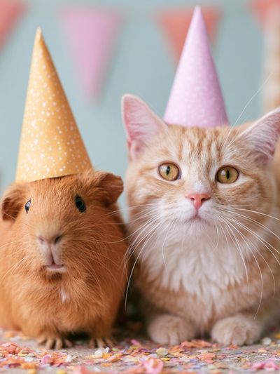 Party Cats Portrait Poster.