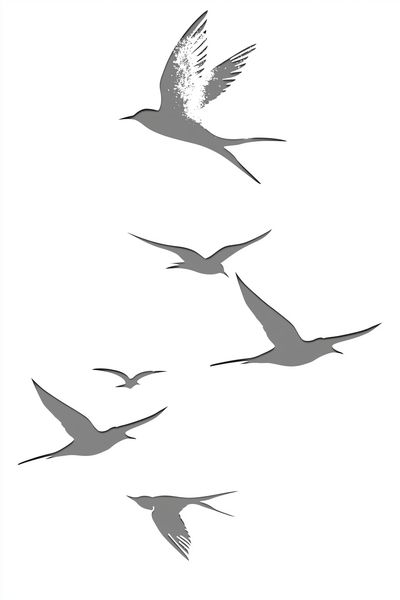 Flying Birds Minimalist Print.