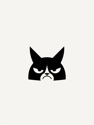 Grumpy Cat Minimalist Poster.