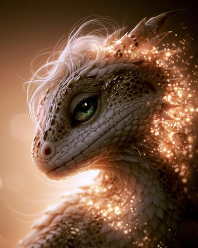Fantasy Dragon Portrait Poster. poster print