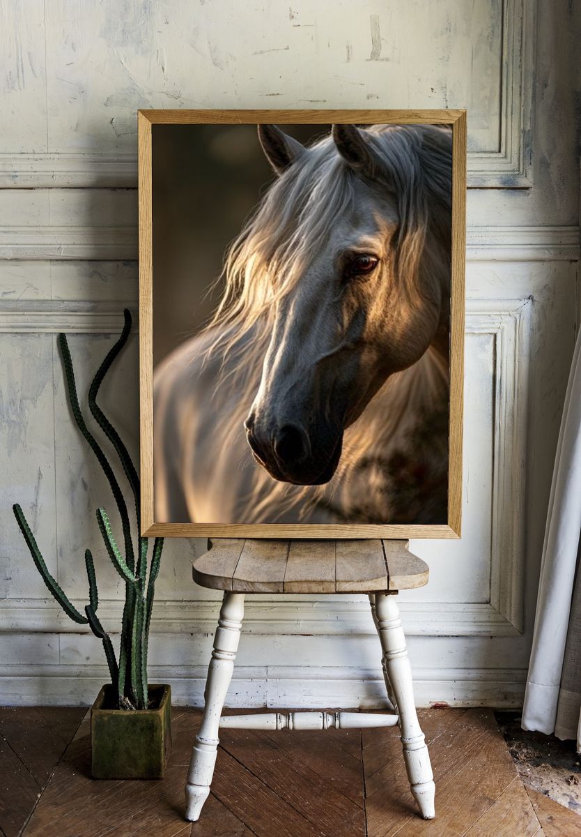 Horse Portrait Photography Poster. room preview