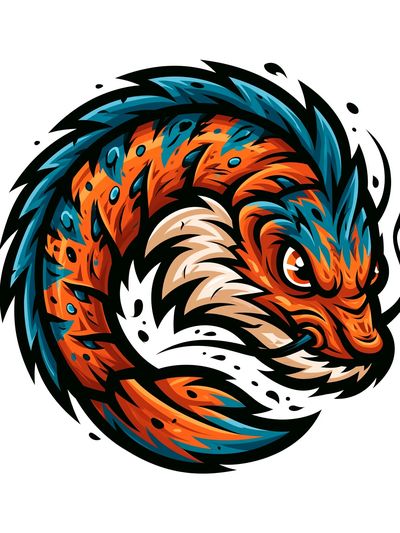 Tiger Head Digital Art Poster.