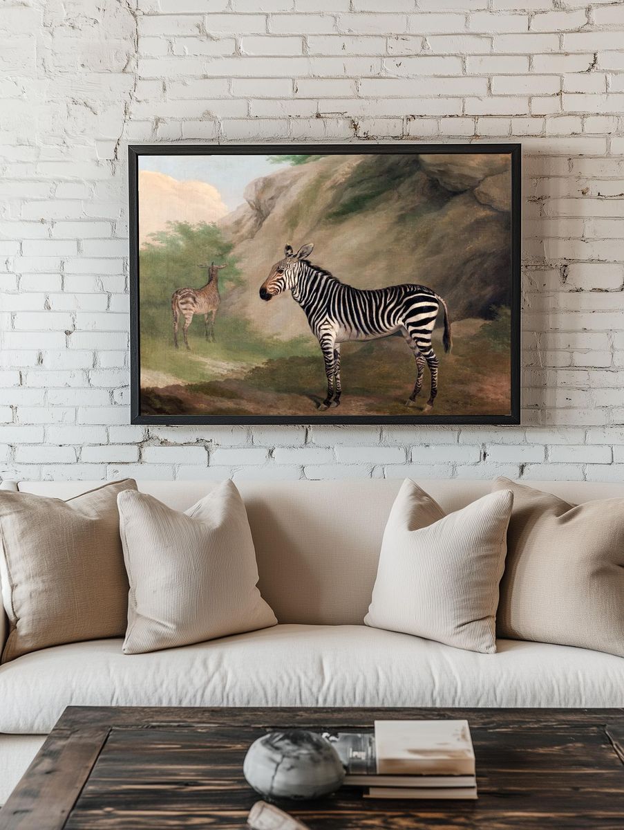 Zebra (1803) painting high resolution. room preview