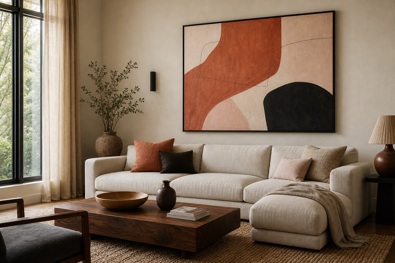 How to Style an Abstract Poster Print at Home