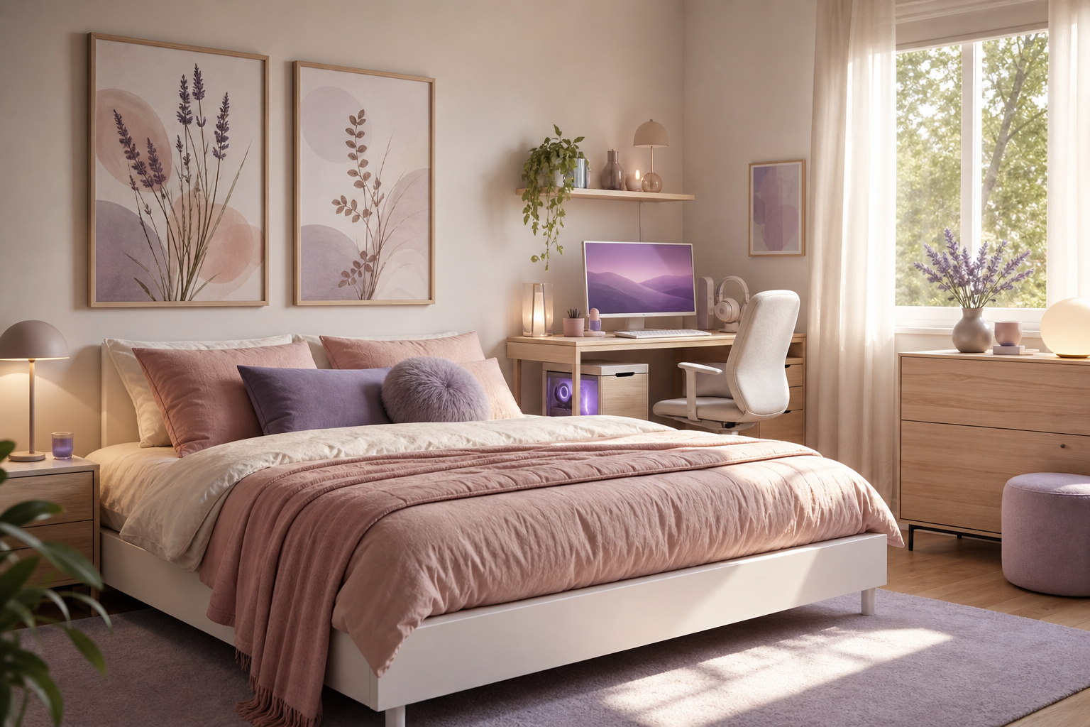 Anime Girl Pastel Wall Art for a Softer Look