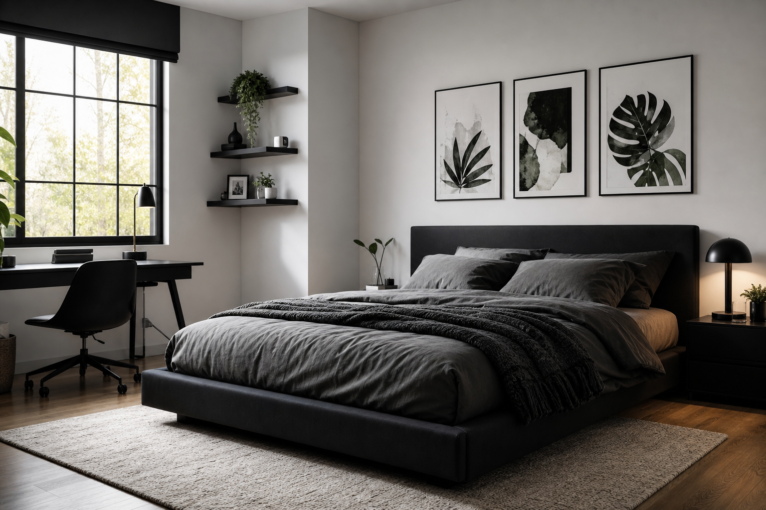 How to Style a Black and White Anime Poster Wall