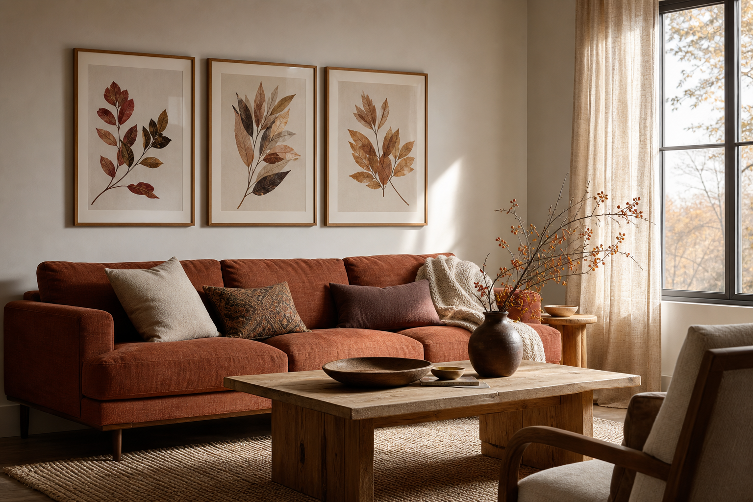 How to Style an Autumn Leaves Poster at Home