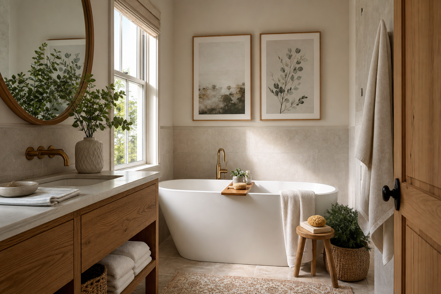 How to Style Bathroom Posters with Quiet Confidence