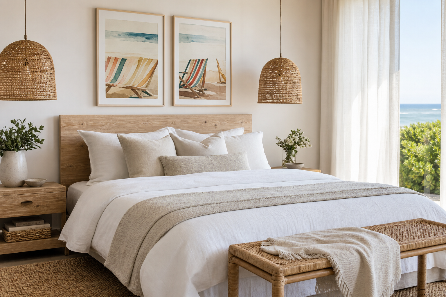 Bring Coastal Calm Home with a Beach Chairs Poster Print