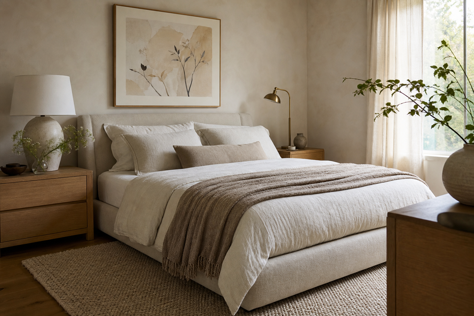 Beige on Beige: The Quiet Power of One Poster Print
