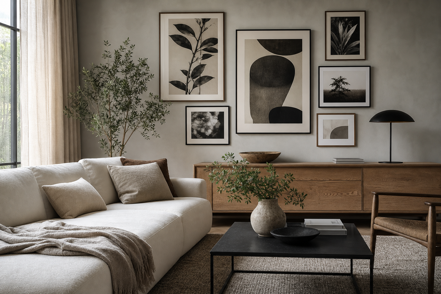 How to Style Black and White Poster Prints