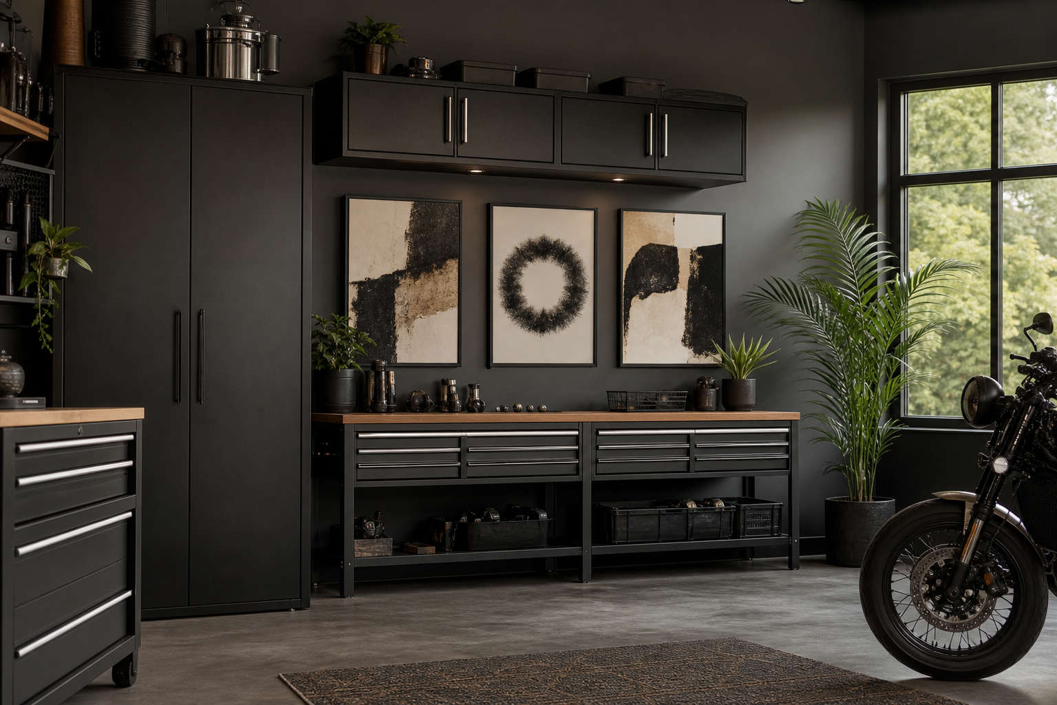 How to Create a Black Panther Garage Wall That Feels Bold