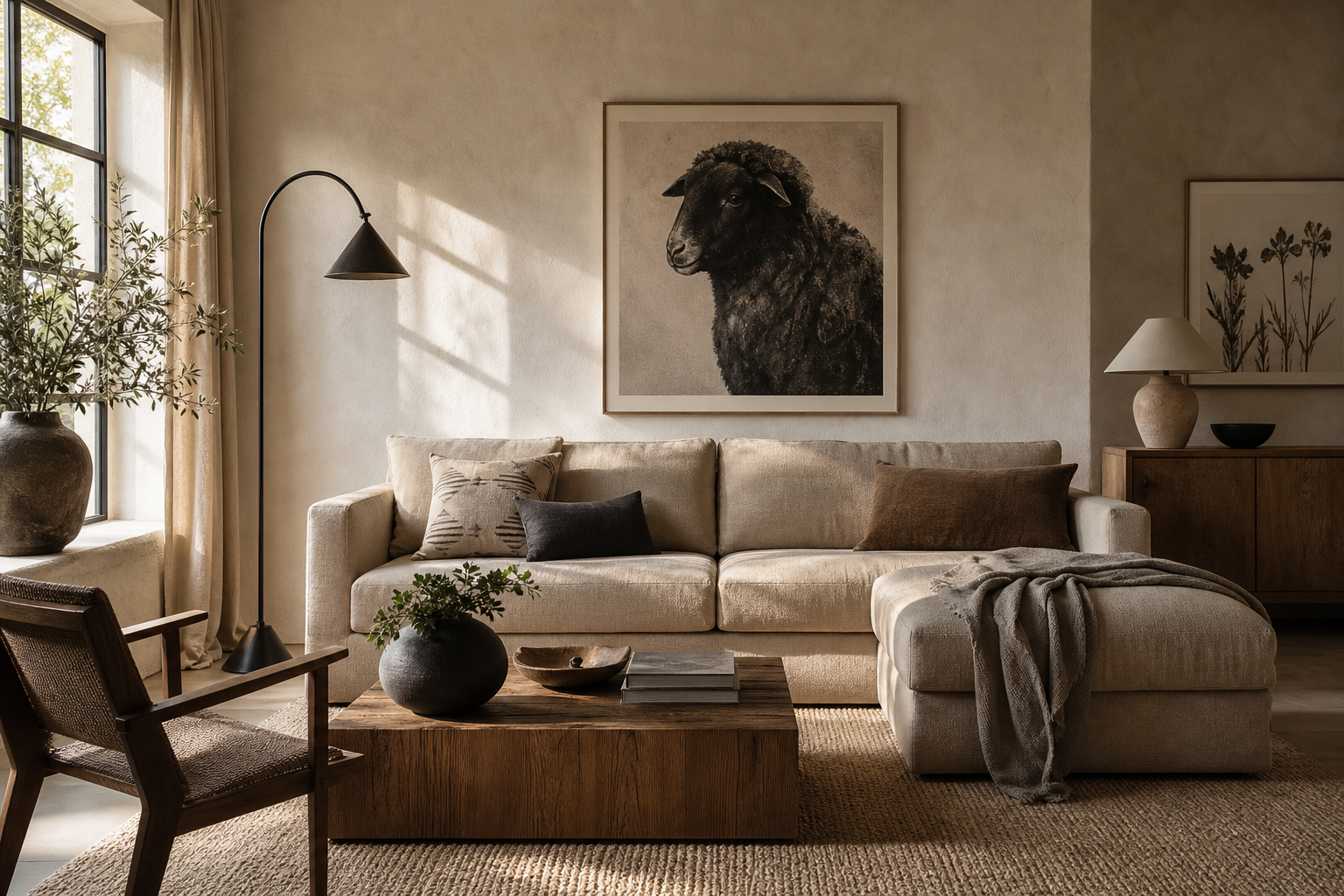 How to Style a Black Sheep Portrait at Home