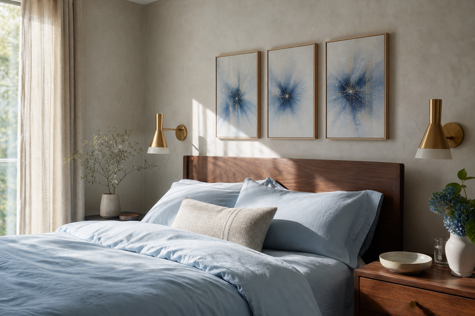 Blue Glass Star: A Cool, Celestial Accent for Any Wall