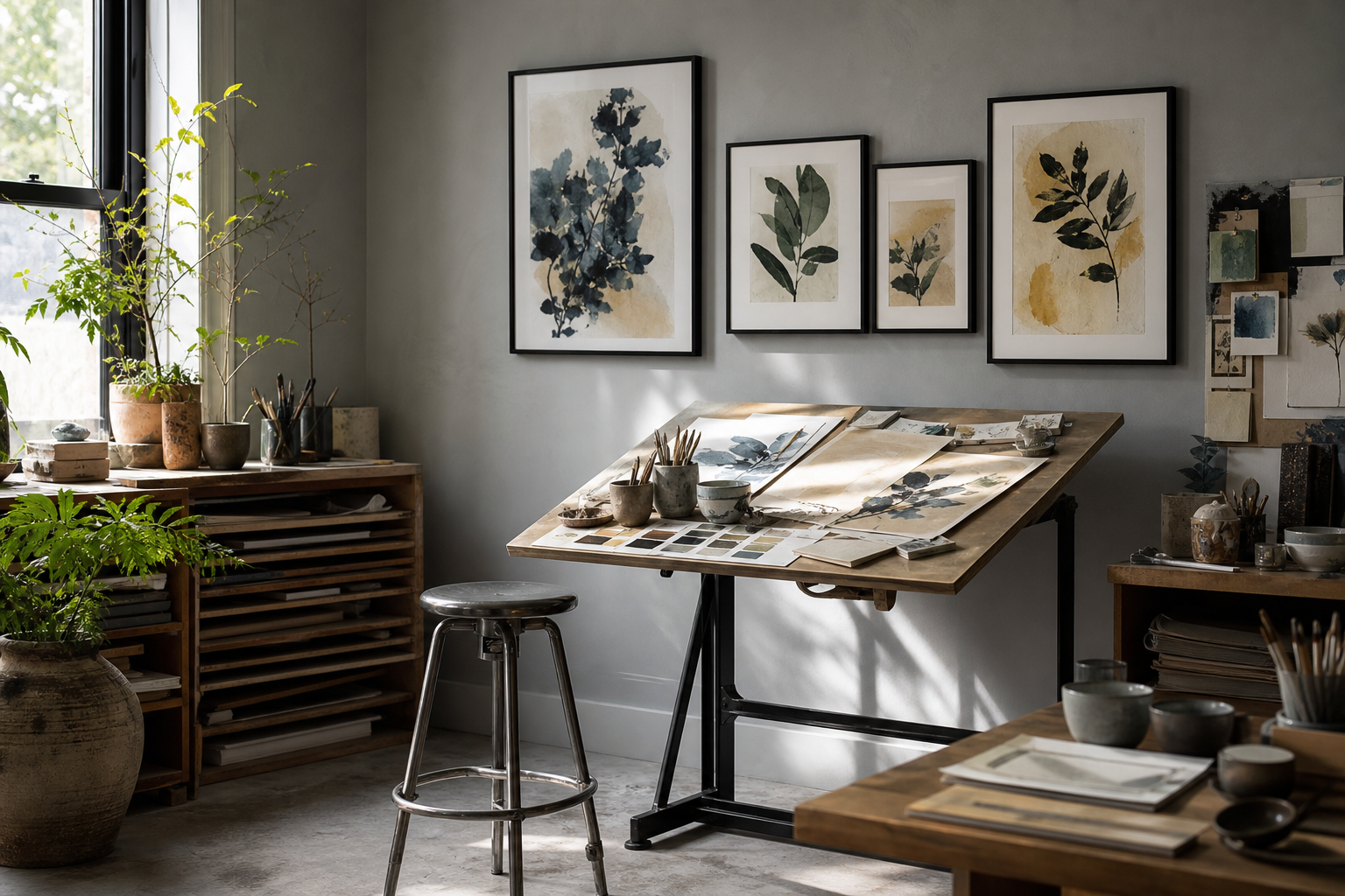 Creative studio with quirky animal illustrations