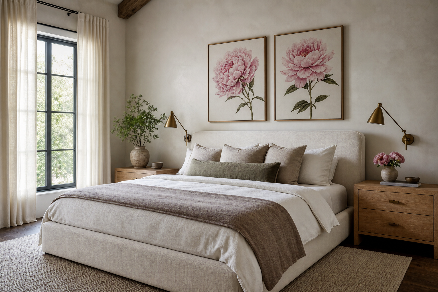 How to Style Botanical Peony Illustrations
