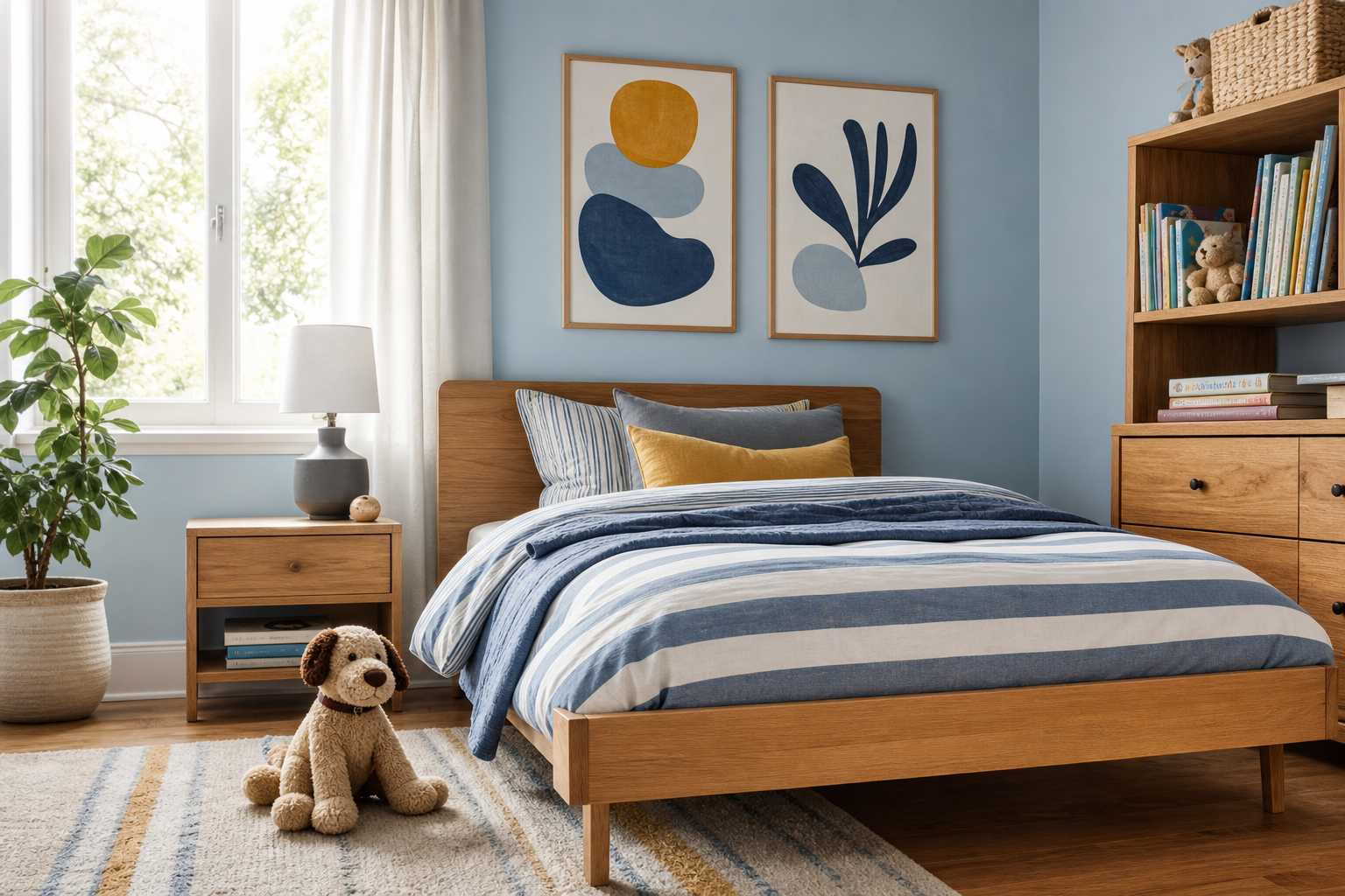 Cartoon Dog and Boy Posters for Playful, Nostalgic Walls