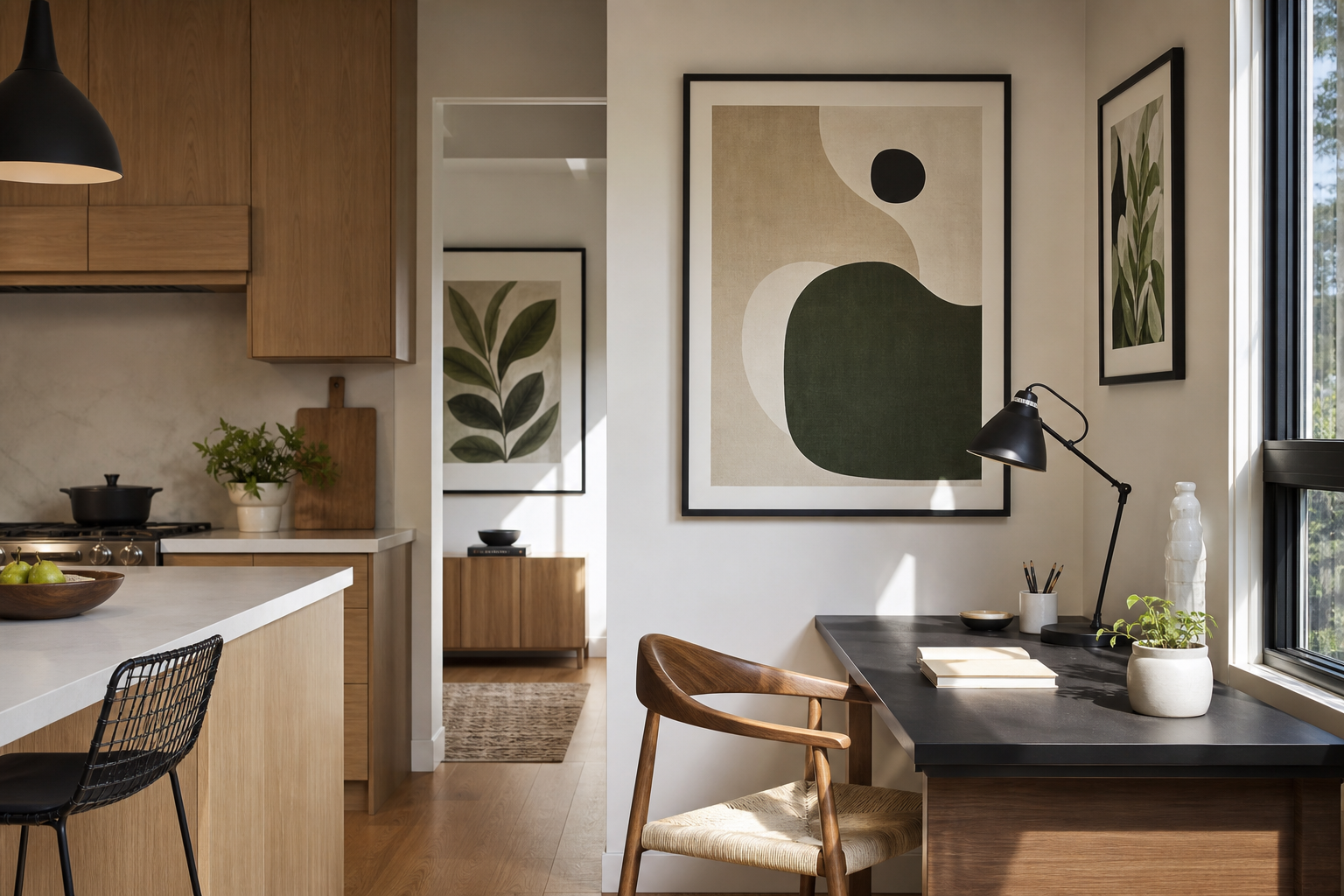 How to Style Typography Art in Kitchens and Offices