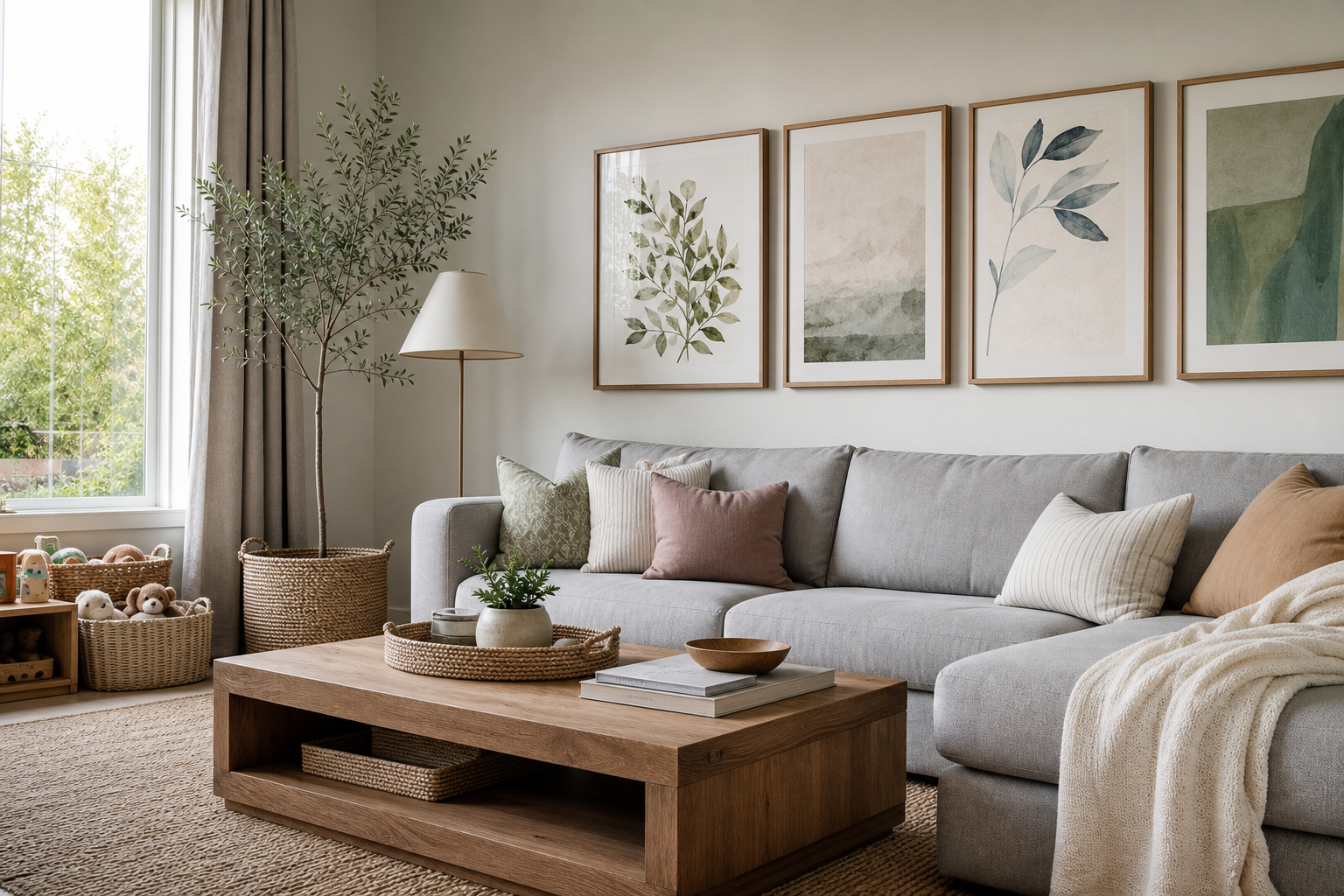 How to Style Kids' Posters in the Living Room