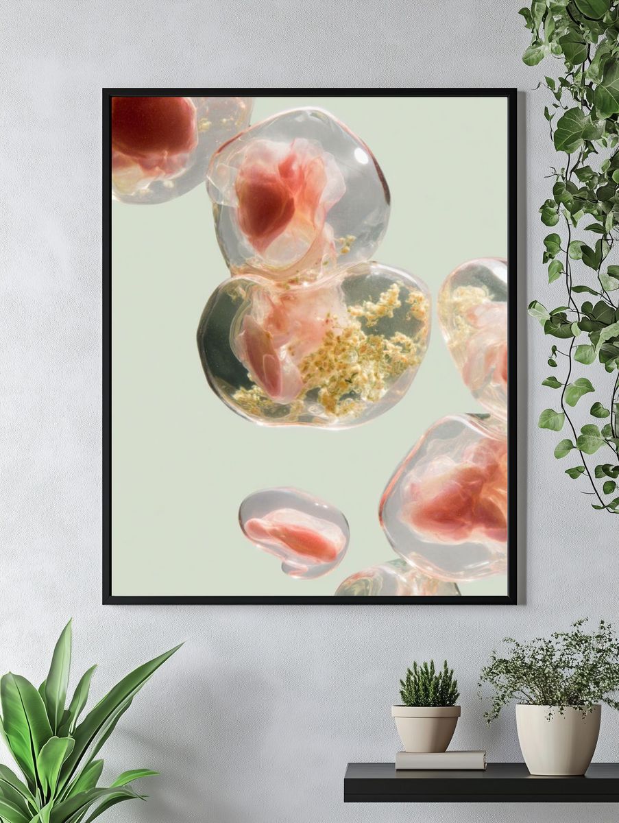 Abstract Cellular Structure Poster. — room view 4