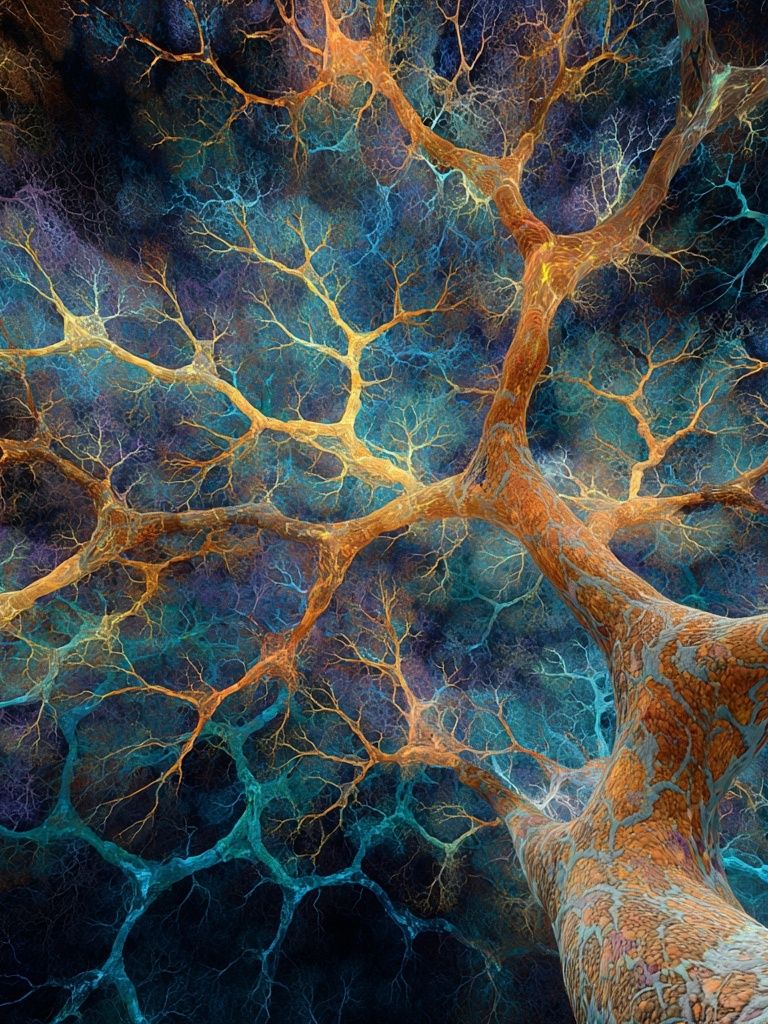 Neural Network Abstract Poster. poster detail