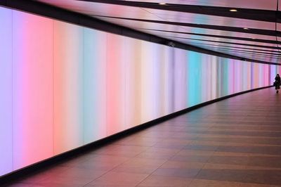 Colorful Light Tunnel — Abstract Print. poster print