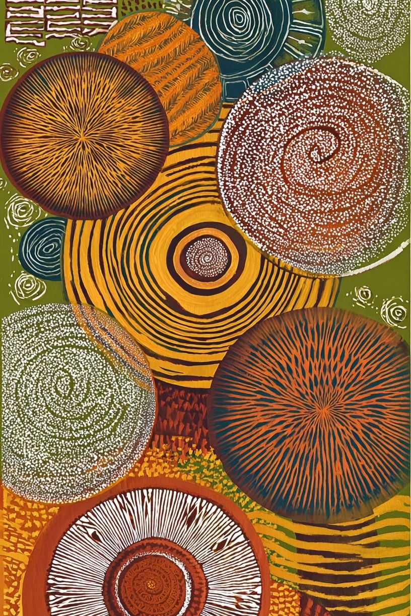 Colorful Abstract Circles Poster. poster — abstract art