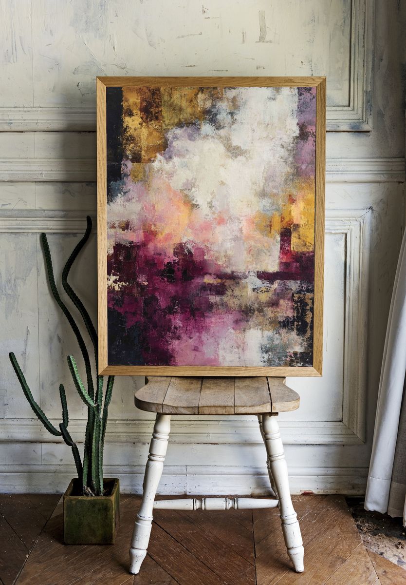 Abstract Colorful Composition Poster. room preview