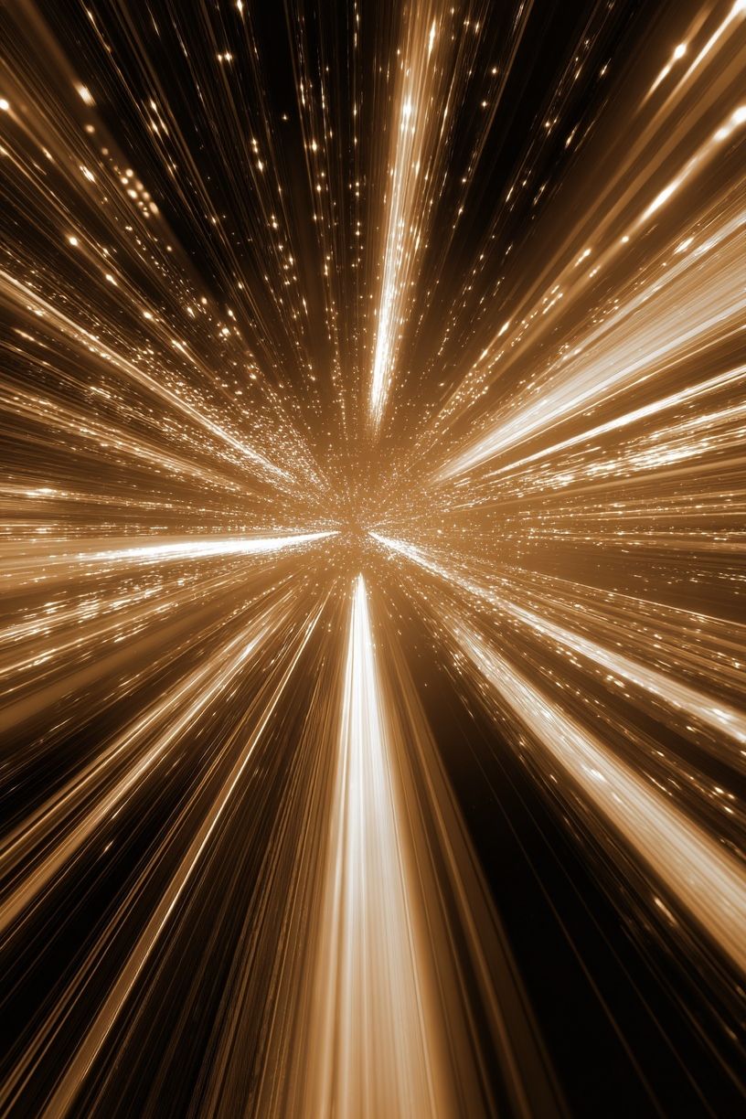 Cosmic Light Burst — Abstract Print. poster — abstract art