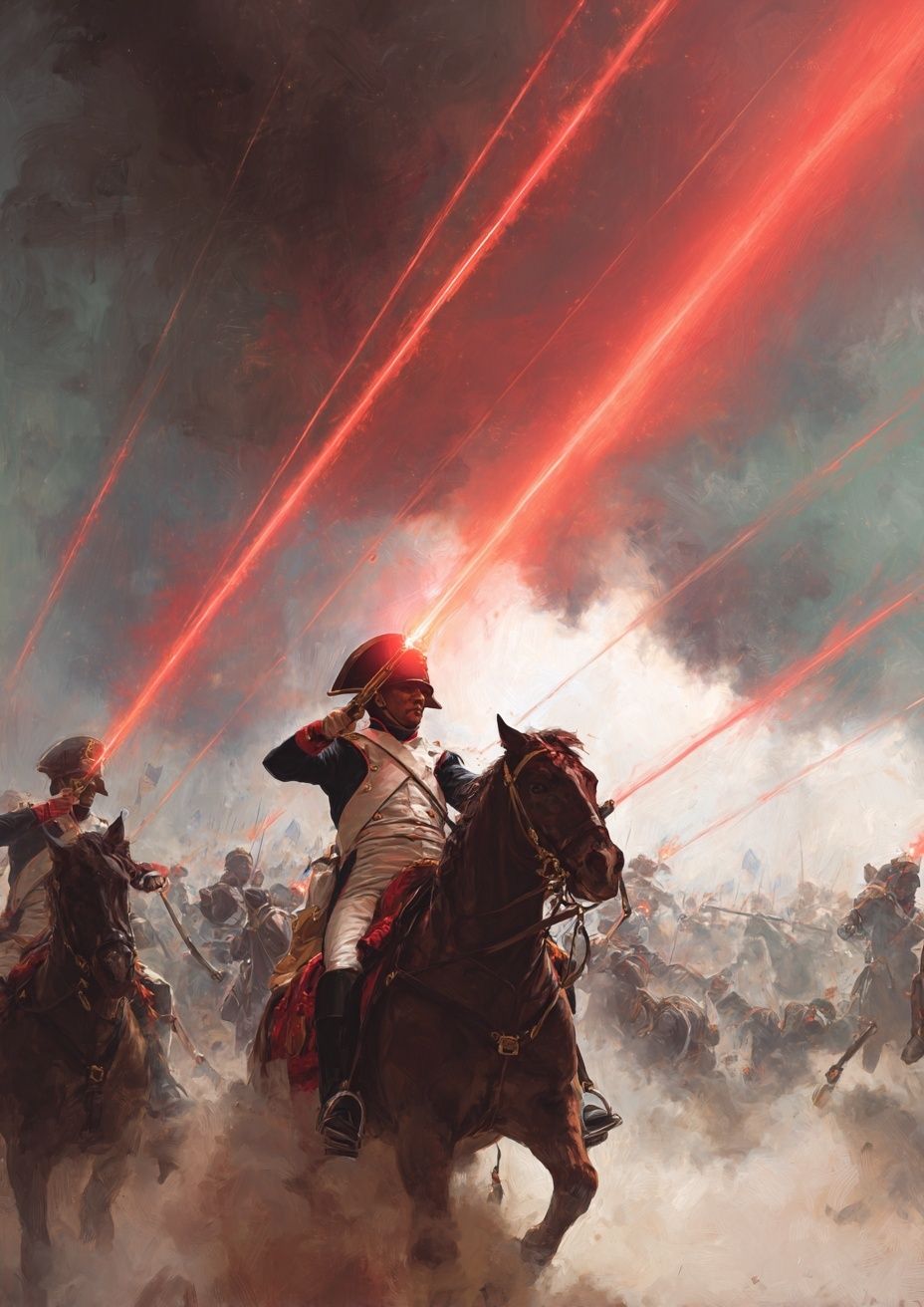 Epic Battle Scene — Fine Art Print. poster — fine-art art