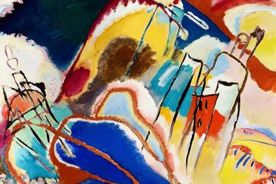 Abstract Colorful Landscape Poster. poster print