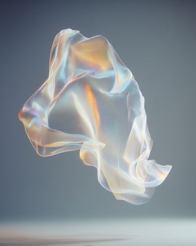 Translucent Fabric — Abstract Print. poster print