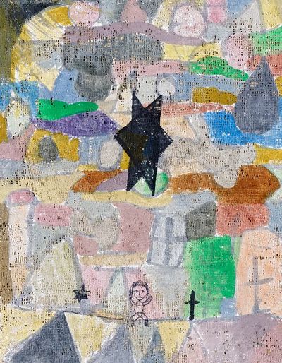 Abstract Landscape with Figure Poster. poster
