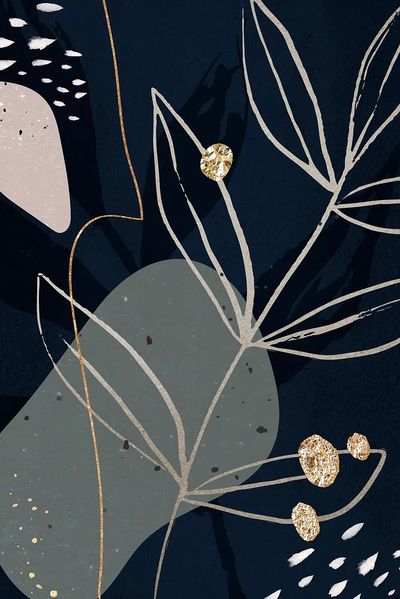 Abstract Botanical Art Print.