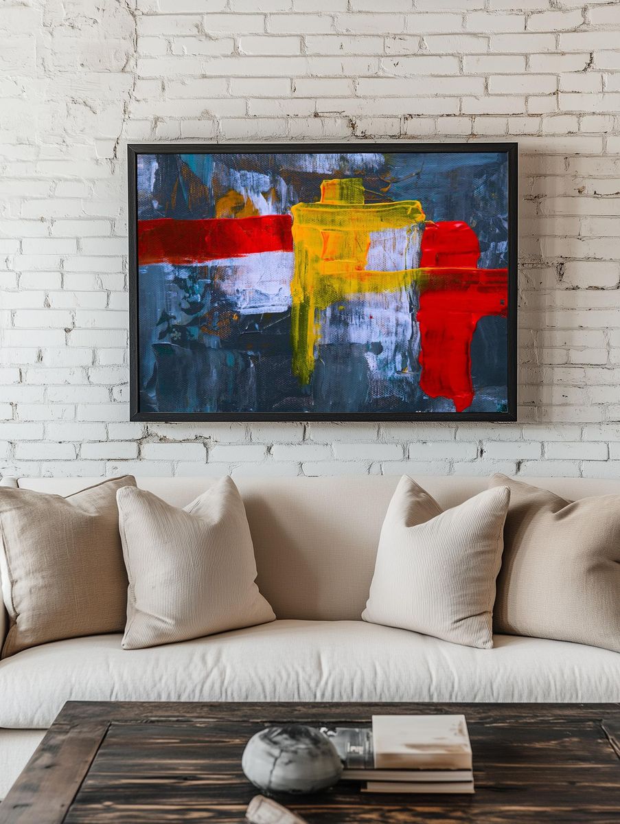 Abstract Colorful Poster. room preview
