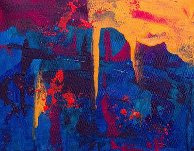 Vibrant Abstract Art Poster. poster print