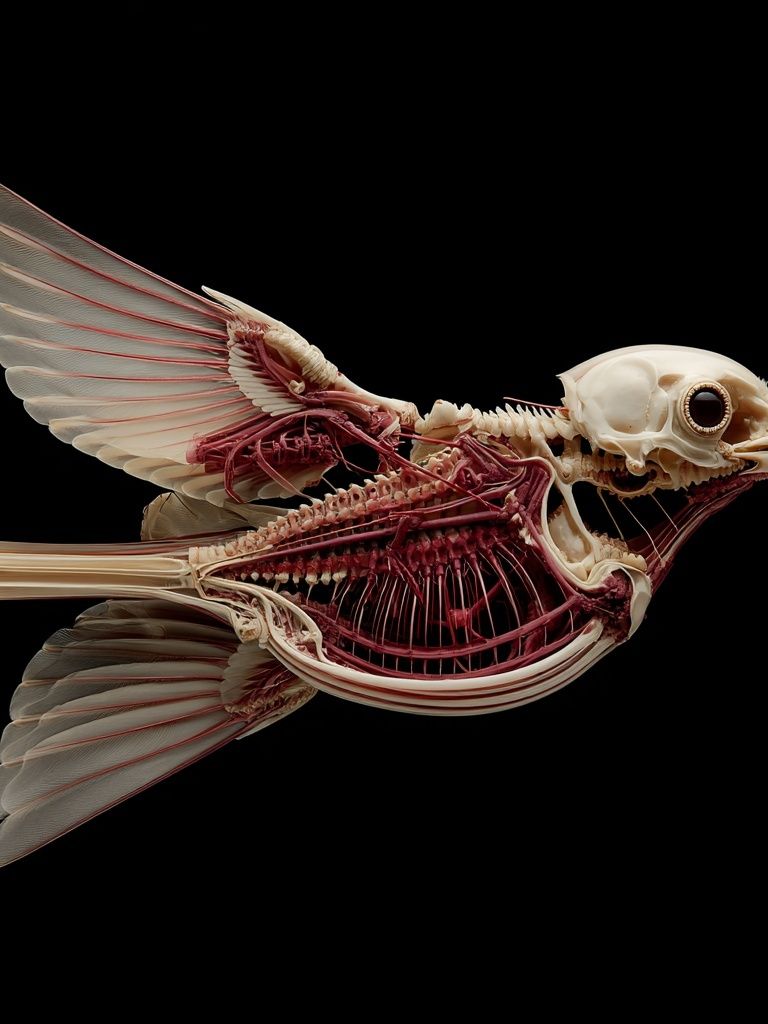 Anatomy of a Bird — Fine Art Print. poster detail