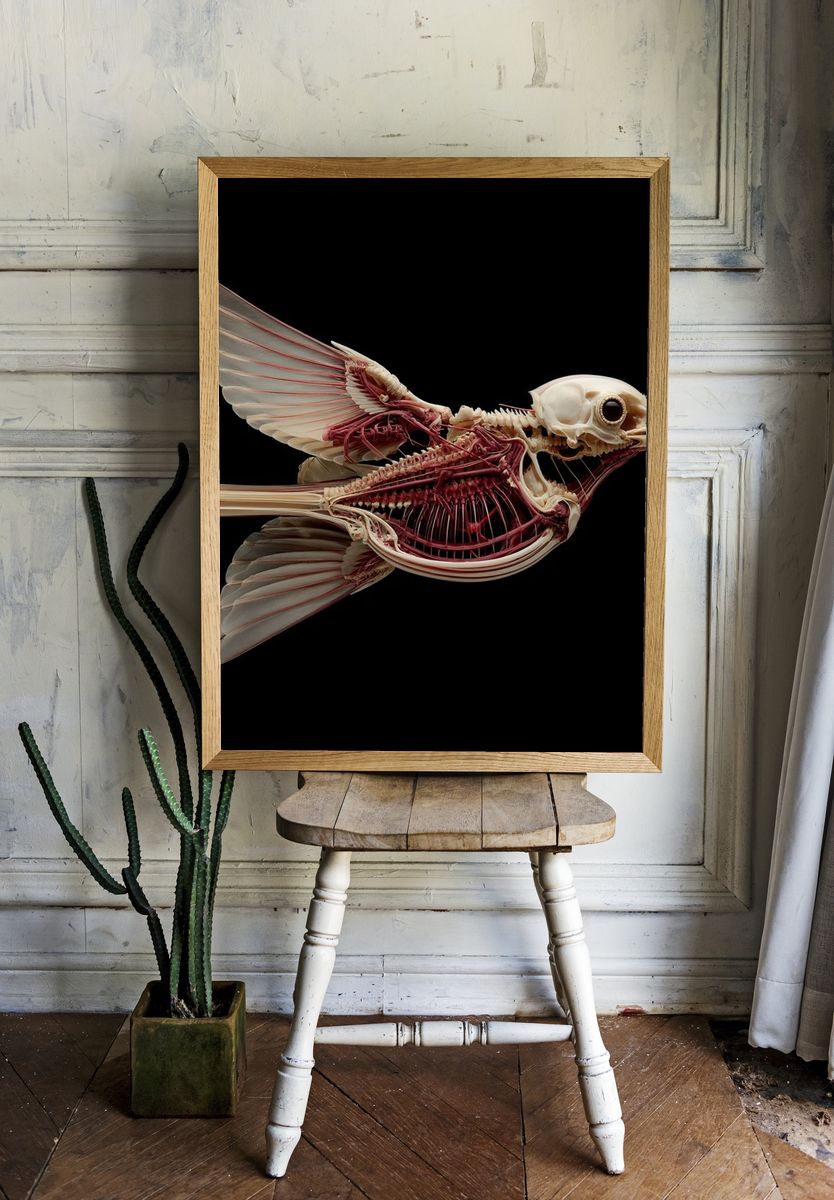 Anatomy of a Bird — Fine Art Print room preview