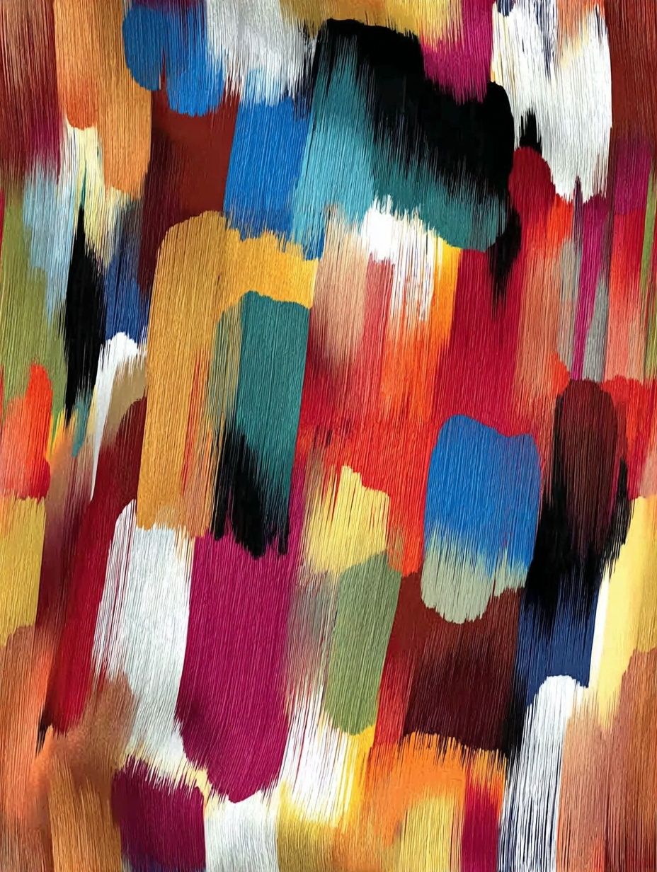 Colorful Abstract Brushstroke Poster. poster — abstract art