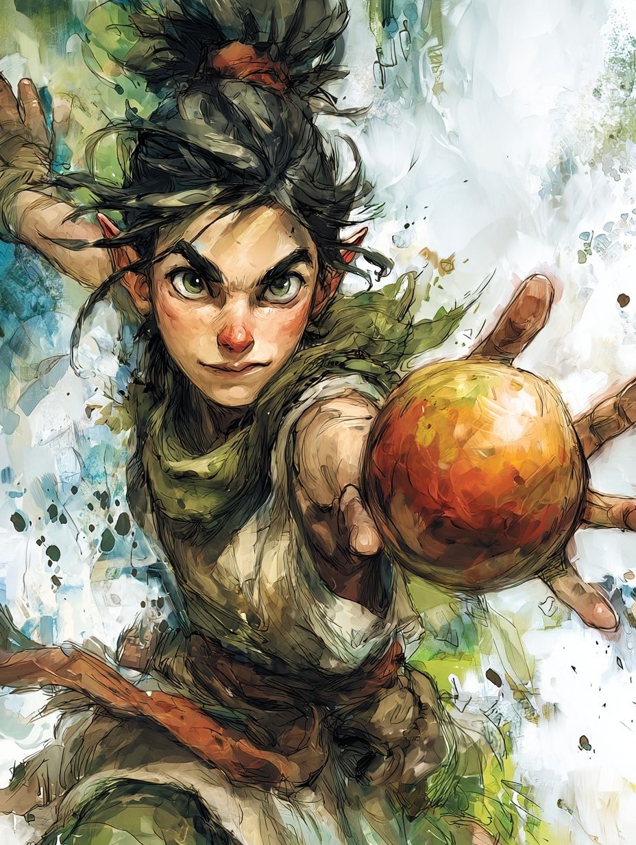 Adventurous Character — Illustration Print. poster detail