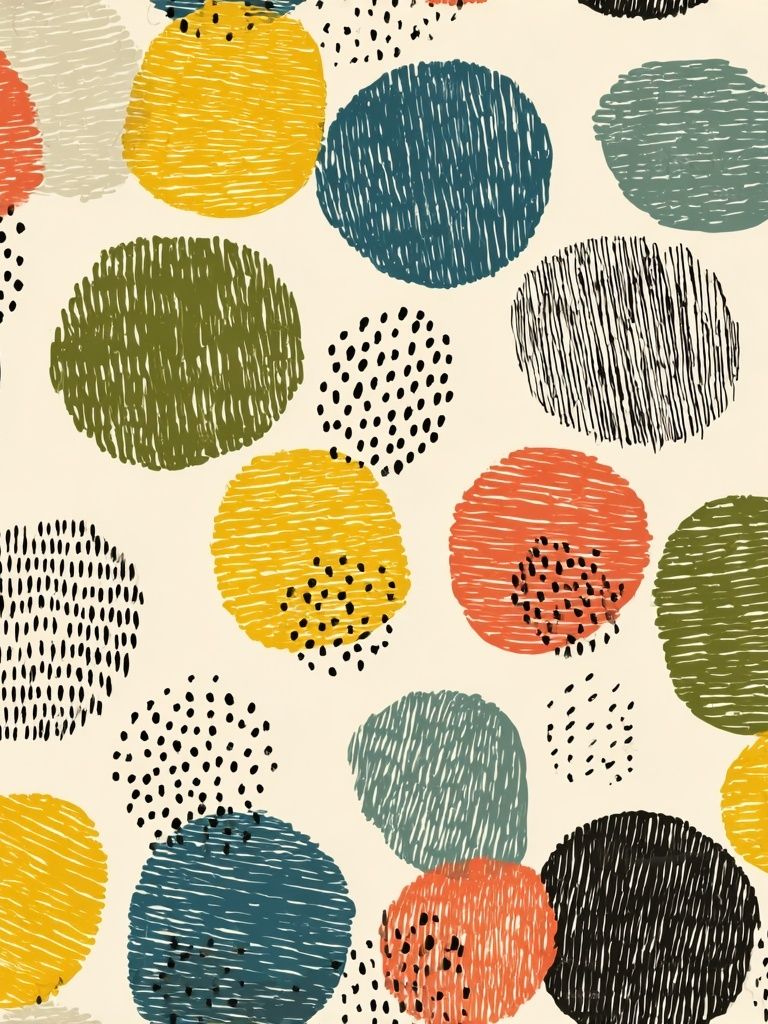 Colorful Dots — Abstract Print. poster detail