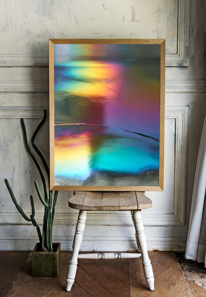 Iridescent Reflection — Abstract Print room preview
